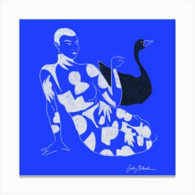 Black swan Canvas Print