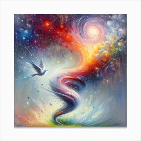 Dove In The Sky Canvas Print