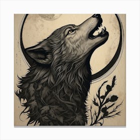 Howling Wolf Canvas Print