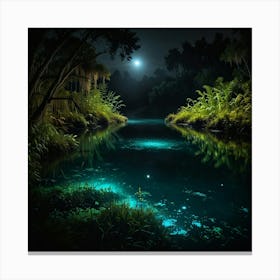 Night In The Jungle 9 Canvas Print