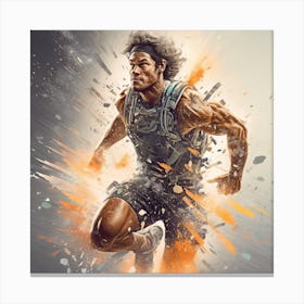 Man Running Canvas Print