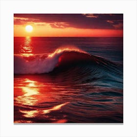 Sunset In The Ocean 23 Canvas Print
