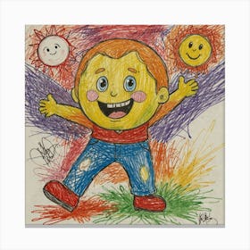 Happy Kid Canvas Print