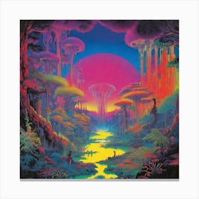 Psychedelic Forest 3 Canvas Print
