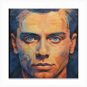 'A Man With Blue Eyes' Canvas Print