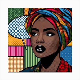 Sade Pop African Woman Canvas Print