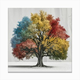 Rainbow Soul Tree (5) Canvas Print