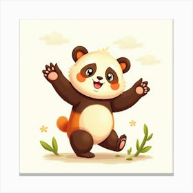 Flux Dev A Whimsical Illustration Of A Young Panda Bear With B 3 Toile