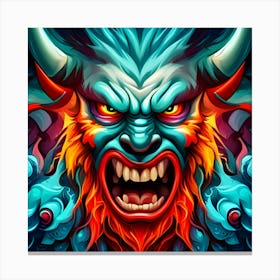 Demon Head 7 Canvas Print