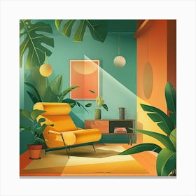 Modern Living Room Canvas Print