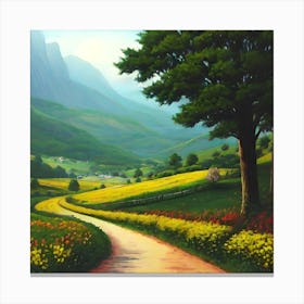 Road To The Mountains 2 Canvas Print