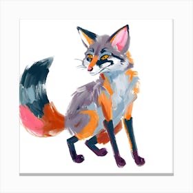 Gray Fox 03 Canvas Print