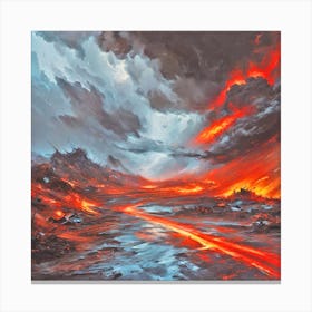 Lava Landscape Canvas Print