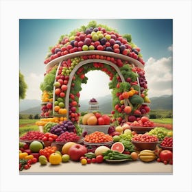 Fruit Arch 1 Canvas Print