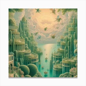 City In The Sky Canvas Print