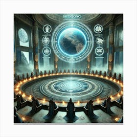 A Grand And Mystical Scene Of The Council Chambers Canvas Print