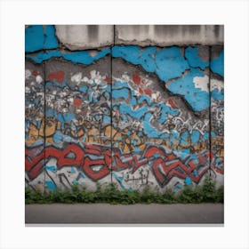 Graffiti Wall Berlin Canvas Print