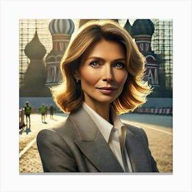 A Portrait Of Irina Volkov From Season 15 Of Vlad Canvas Print