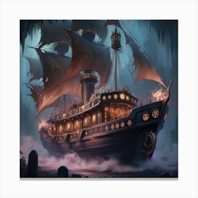 Leonardo Phoenix A Bewitchingly Haunting Gothic Temporal Trawl 1 Canvas Print