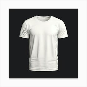 Mock Up Tshirt Blank Plain Cotton Unprinted Simple Minimalist Canvas Customizable Basic (23) Canvas Print