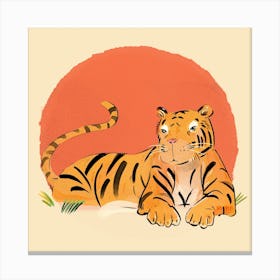 Tiger Square Canvas Print
