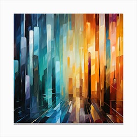 Subtle Impressions A Dance Of Color Canvas Print