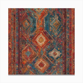 Moroccan carpet in bright Canvas Print