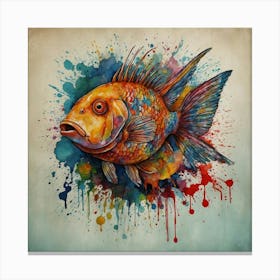 Fish Painting 2 Canvas Print