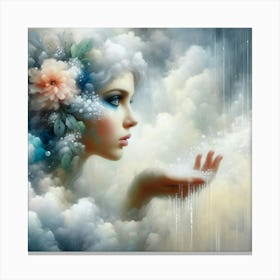 Cloud Girl Canvas Print