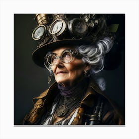 Steampunk Woman Canvas Print