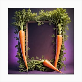 Carrots In A Frame 57 Canvas Print