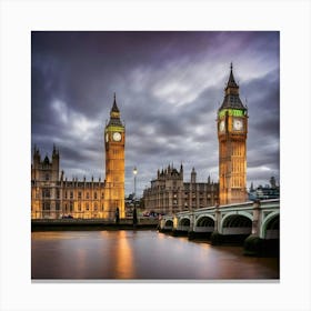 Big Ben At Dusk 2 Canvas Print