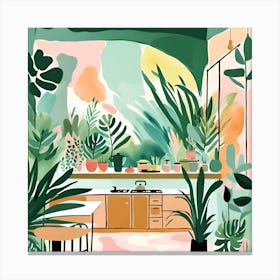 Kitchen Jungle Dreams 09 Canvas Print