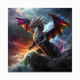 Rainbow Dragon Canvas Print