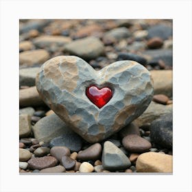 Heart Of Stone Canvas Print