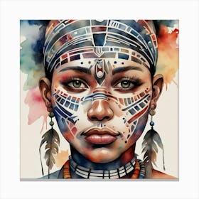 African Girl Canvas Print