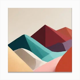 Abstract Mountains Canvas Print