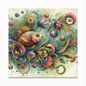 Colorful fish Canvas Print