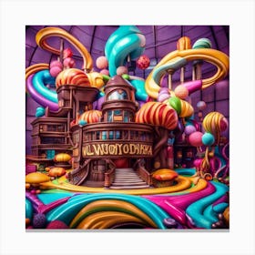 Psychedelic wonka Canvas Print