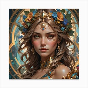 Leo woman Canvas Print