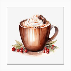 Hot Chocolate With Whipped Cream 13 Canvas Print