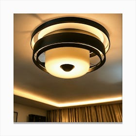 A Photo Of A Ceiling Light 1 Canvas Print