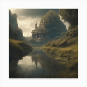 Castle In The Forest 10 Canvas Print