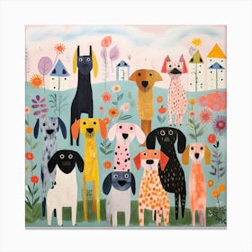 Puppy Love Palette 1 Canvas Print