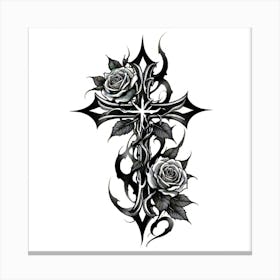 Cross Tattoo Designs Canvas Print