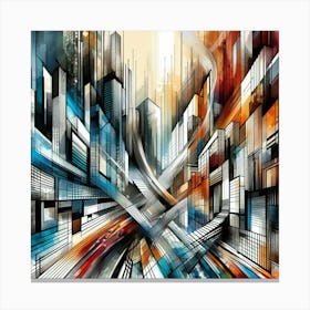 My Busy City Canvas Print