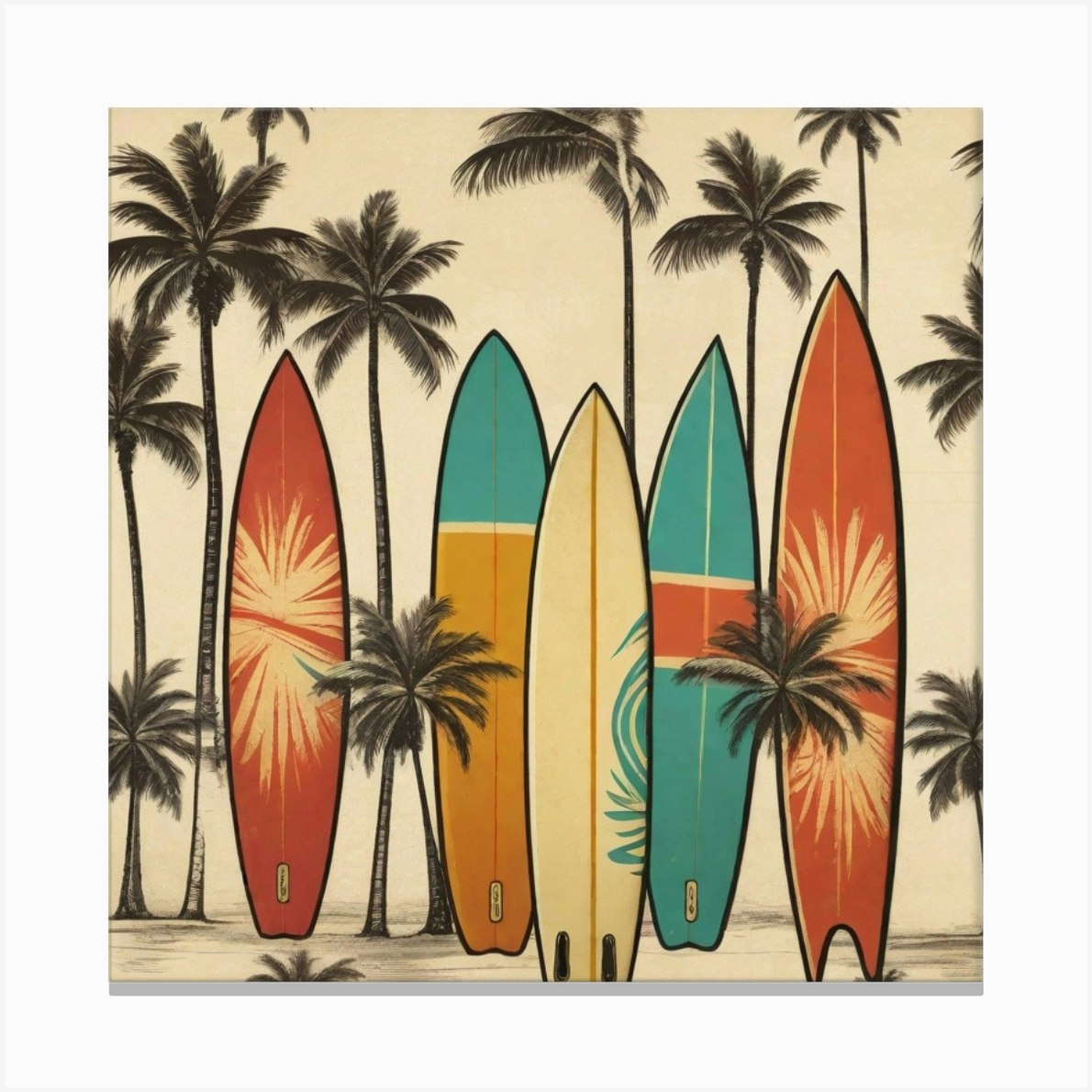 Fashion Surfboard - France II Art: Canvas Prints, Frames & Posters