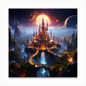 Fantasy Castle Canvas Print