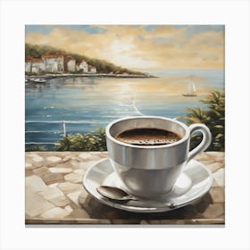 Coffee In The Morning Canvas Print