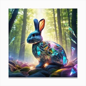 Rabbit In The Forest 23 Canvas Print